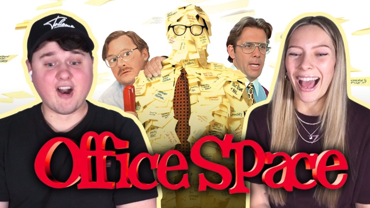 CANNOT stop laughing over *OFFICE SPACE* - First Time Couples Reaction