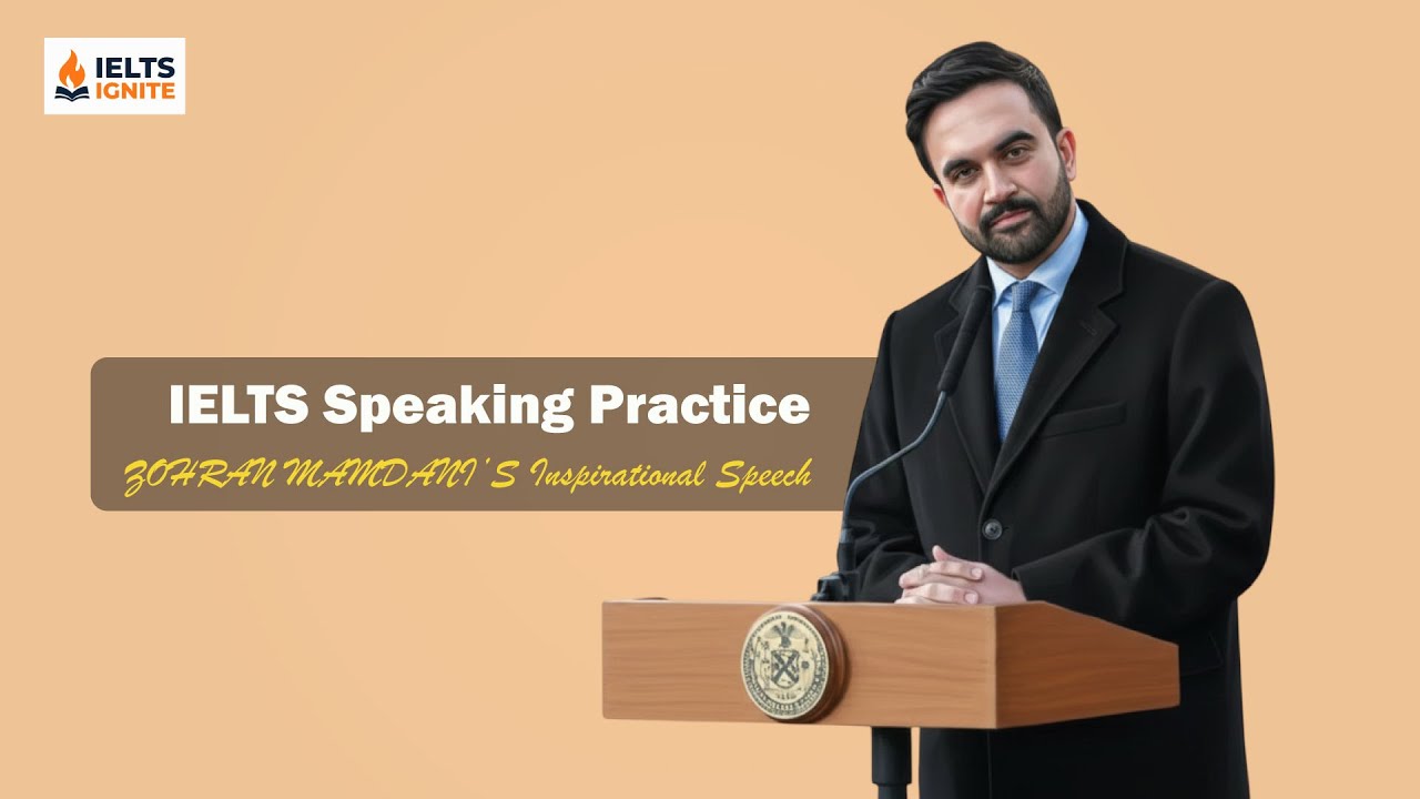 IELTS Speaking Practice with  ZOHRAN MAMDANI Inspirational Speech