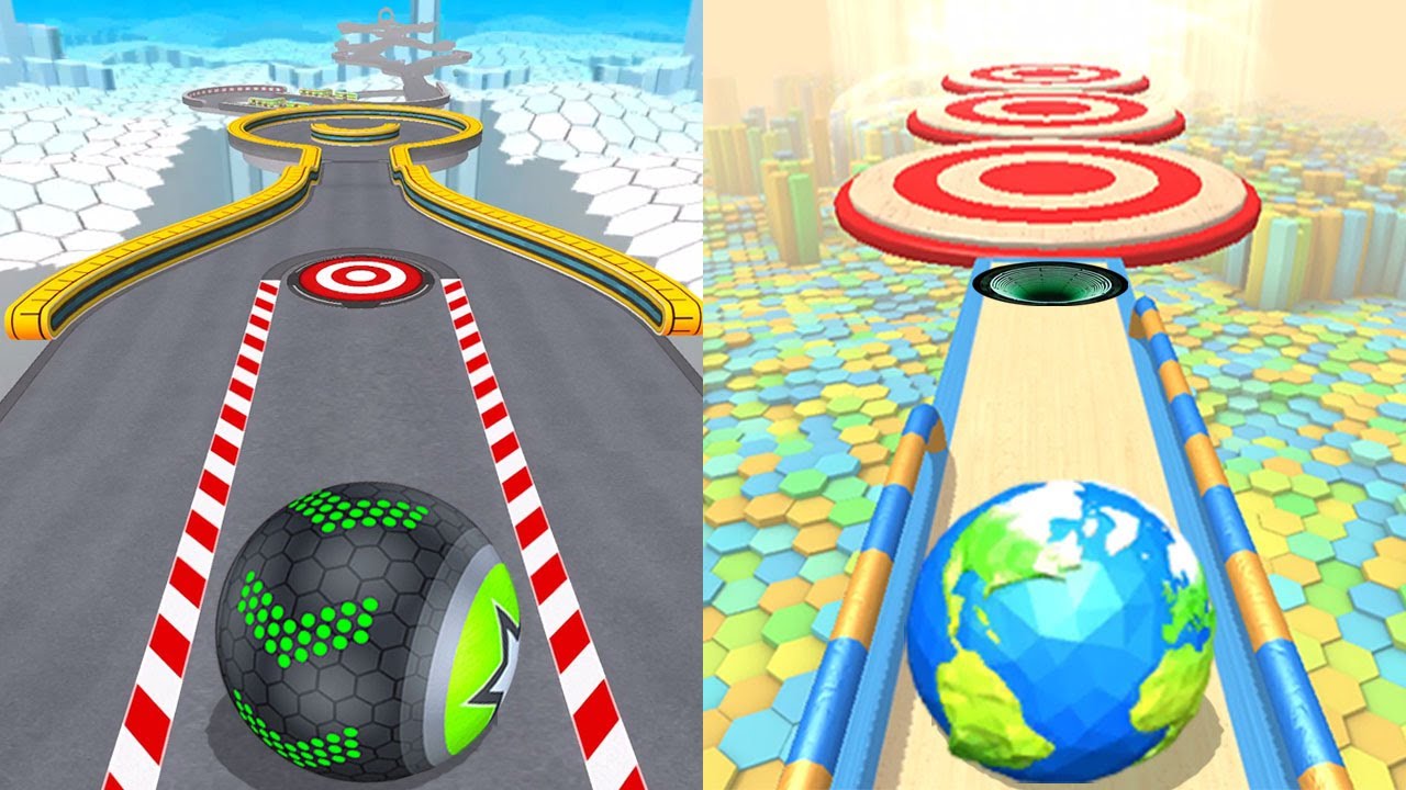 🛑 Going Balls VS Action Balls, Rolling Ball Sky Escape, Temple Rolling Balls,Rolling Balance Ball 3D