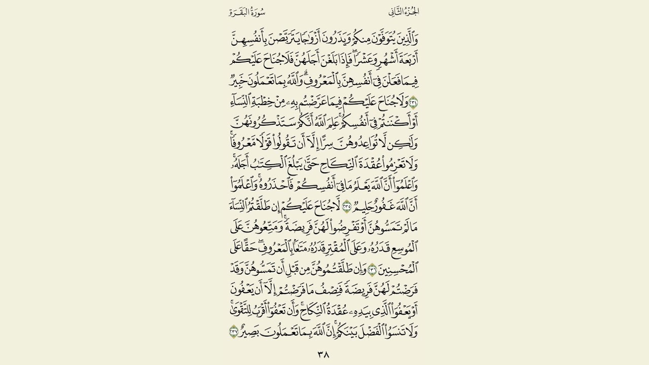 سورة البقرة مكرر 5 مرات (رعد الكردي ) صفحة 38