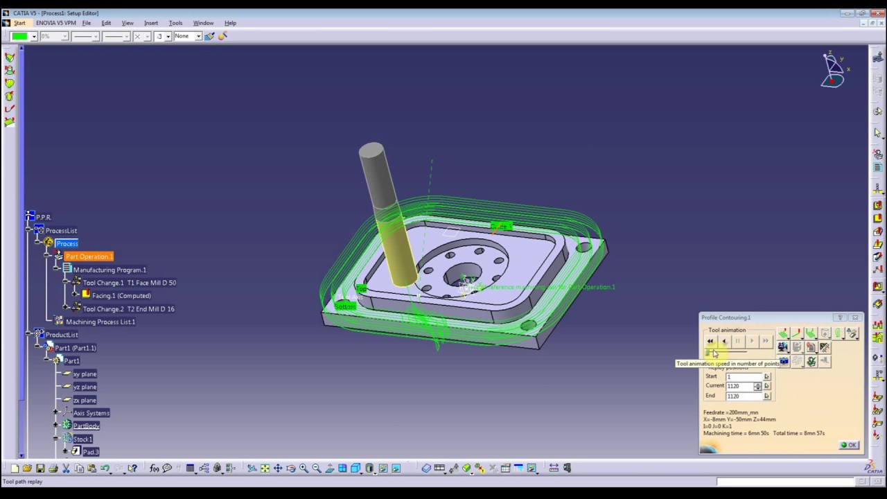 Catia V5 Part1 Machining (CAM) - CNC programming