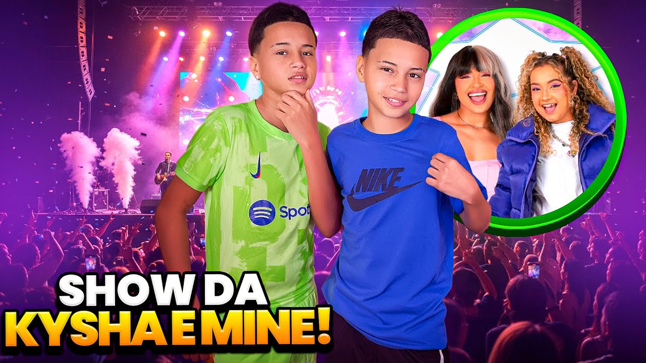 OS GÊMEOS ANTÔNIO E JP FORAM PARA O SHOW DA KYSHA E MINE 😱 •Antônio e JP•