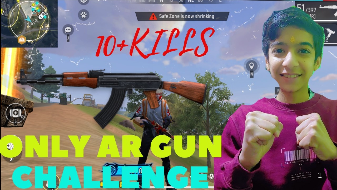 No SMG, No Sniper… ONLY AR! 🔥 Free Fire MAX | GameX Zone |