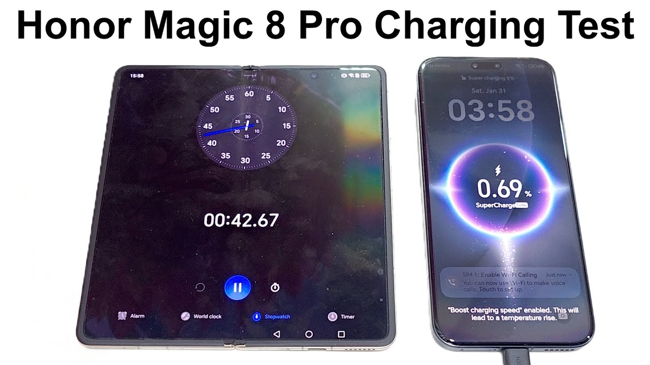 Honor Magic 8 Pro - Battery Charging Speed Test