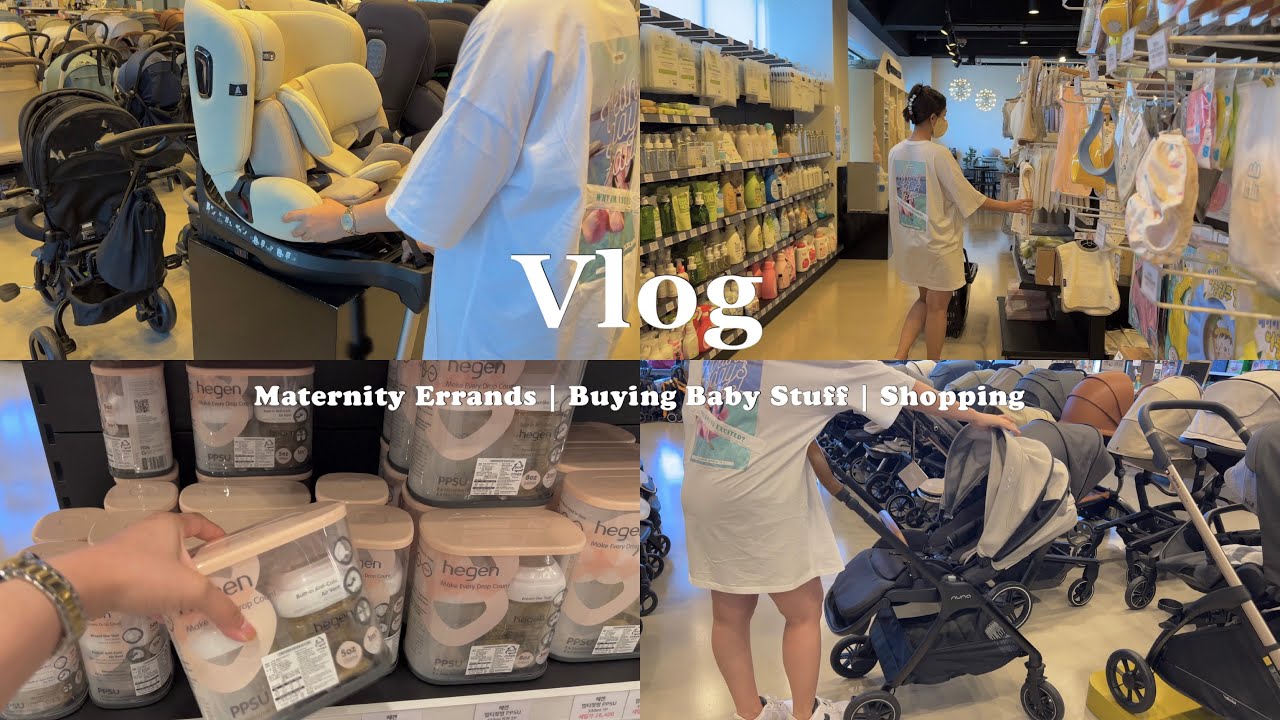 KOREA VLOG 🇰🇷 | SHOPPING BABY STUFF | READY FOR MY GIVING BIRTH