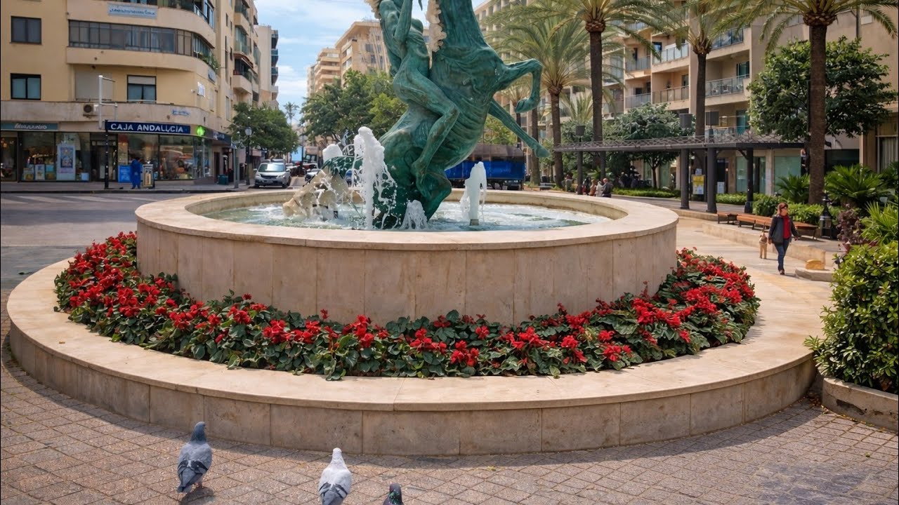 ساحة نافورة الخيول في مارينا - إسبانيا