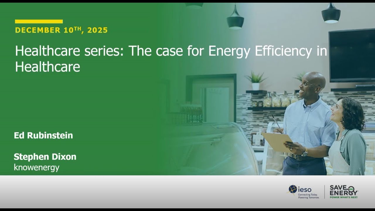 The case for Energy Efficiency in Healthcare
