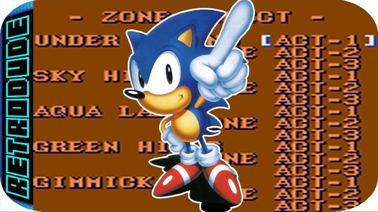 Sonic the hedgehog 2 game gear -  level select cheat