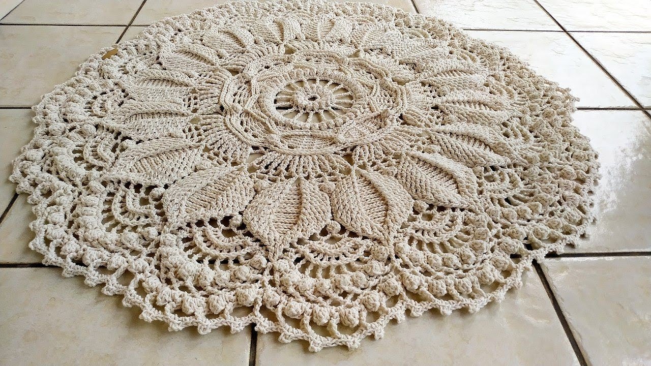 Tapete Russo Em Crochê Luxo - PASSO A PASSO | @CrochetariaOficial