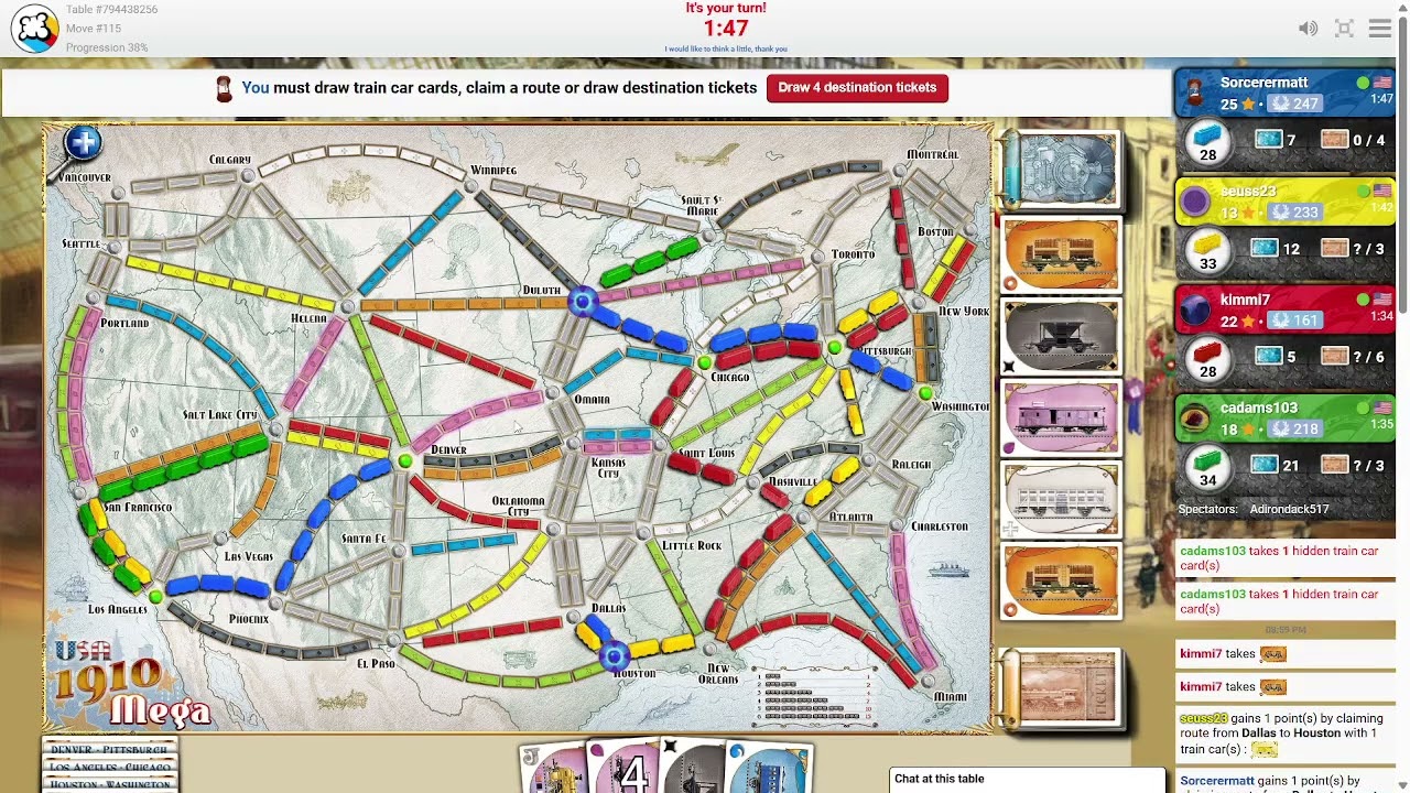 Ticket To Ride: I'm Kinda Worried About Yellow