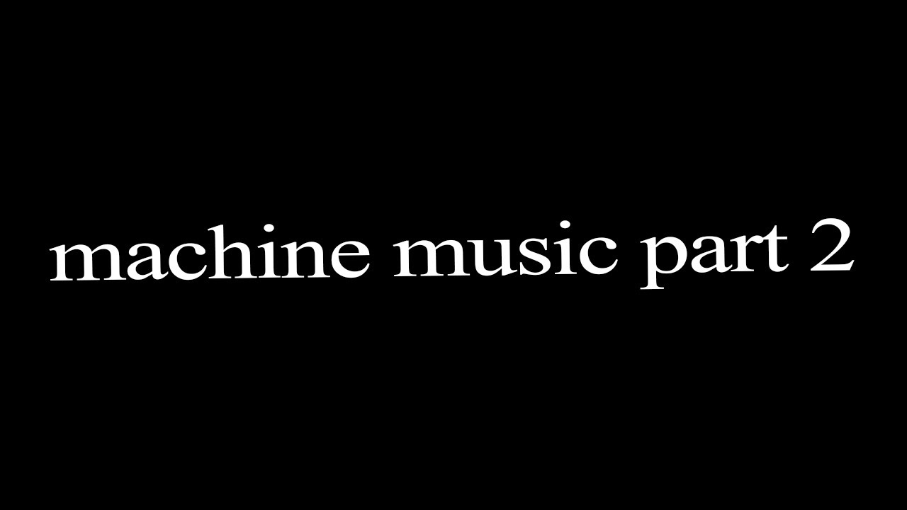 joe burke - machine music part 2 (FULL ALBUM)