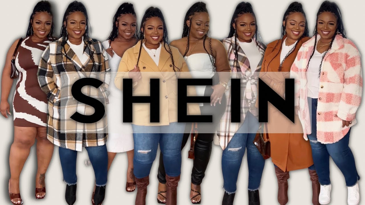 SHEIN FALL HAUL 2022 | Affordable Plus-Size Shackets, Coats, Sweater Dresses Under $40