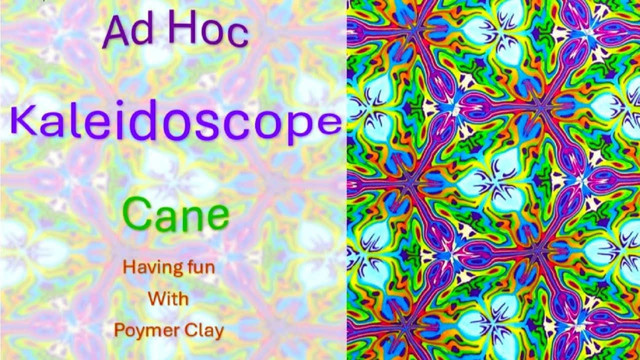 Ad Hoc Cane 1 in Polymer Clay.