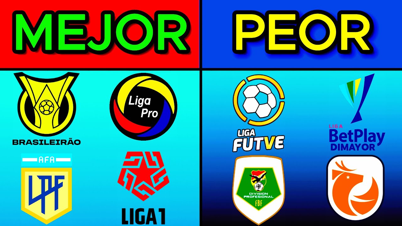 La MEJOR y PEOR Liga de CONMEBOL del 2025
