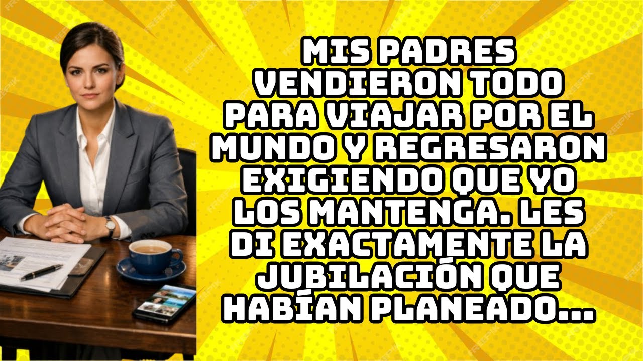 MIS PADRES VENDIERON TODO PARA VIAJAR POR EL MUNDO Y REGRESARON EXIGIENDO QUE YO LOS MANTENGA...
