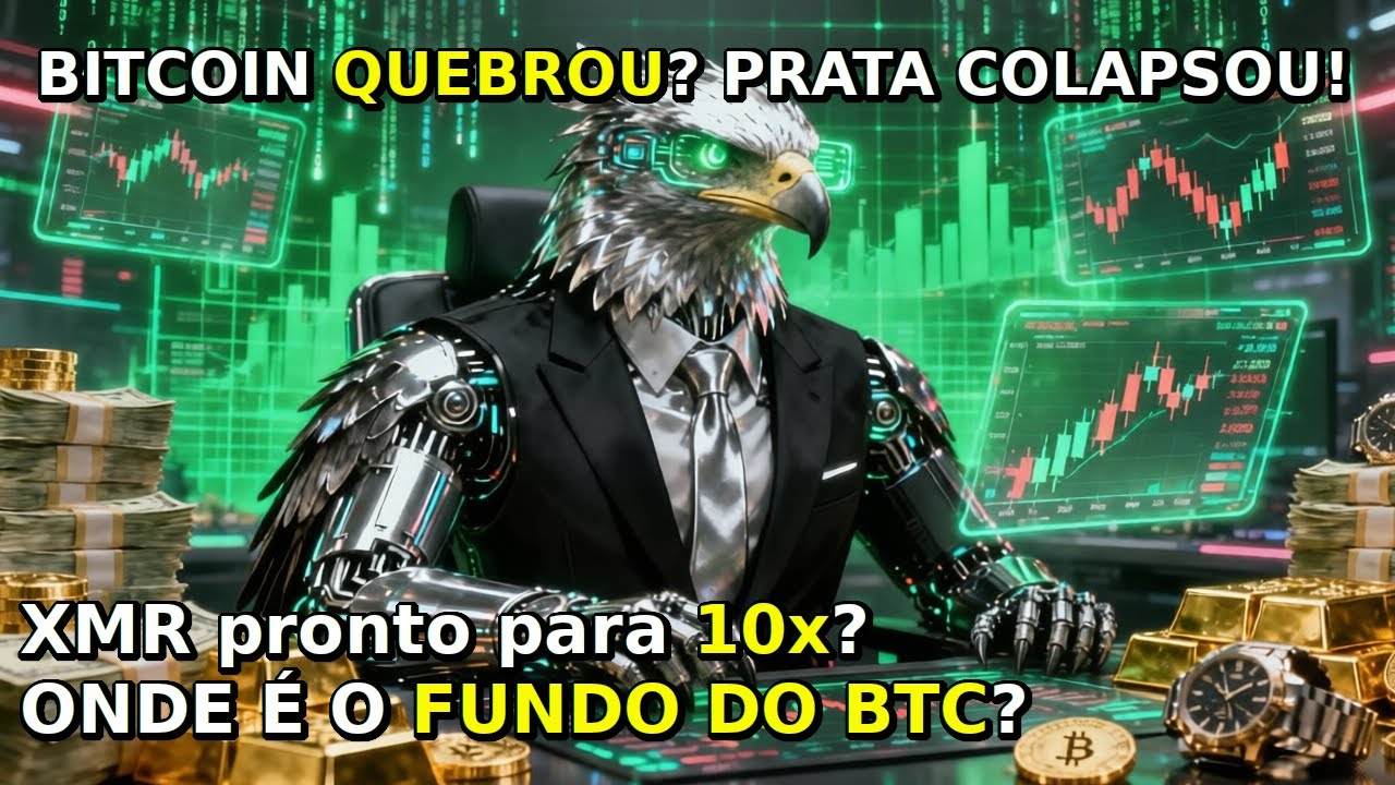 COLAPSO TOTAL: Bitcoin quebrado, metais em queda... e Monero pronto para 10x?