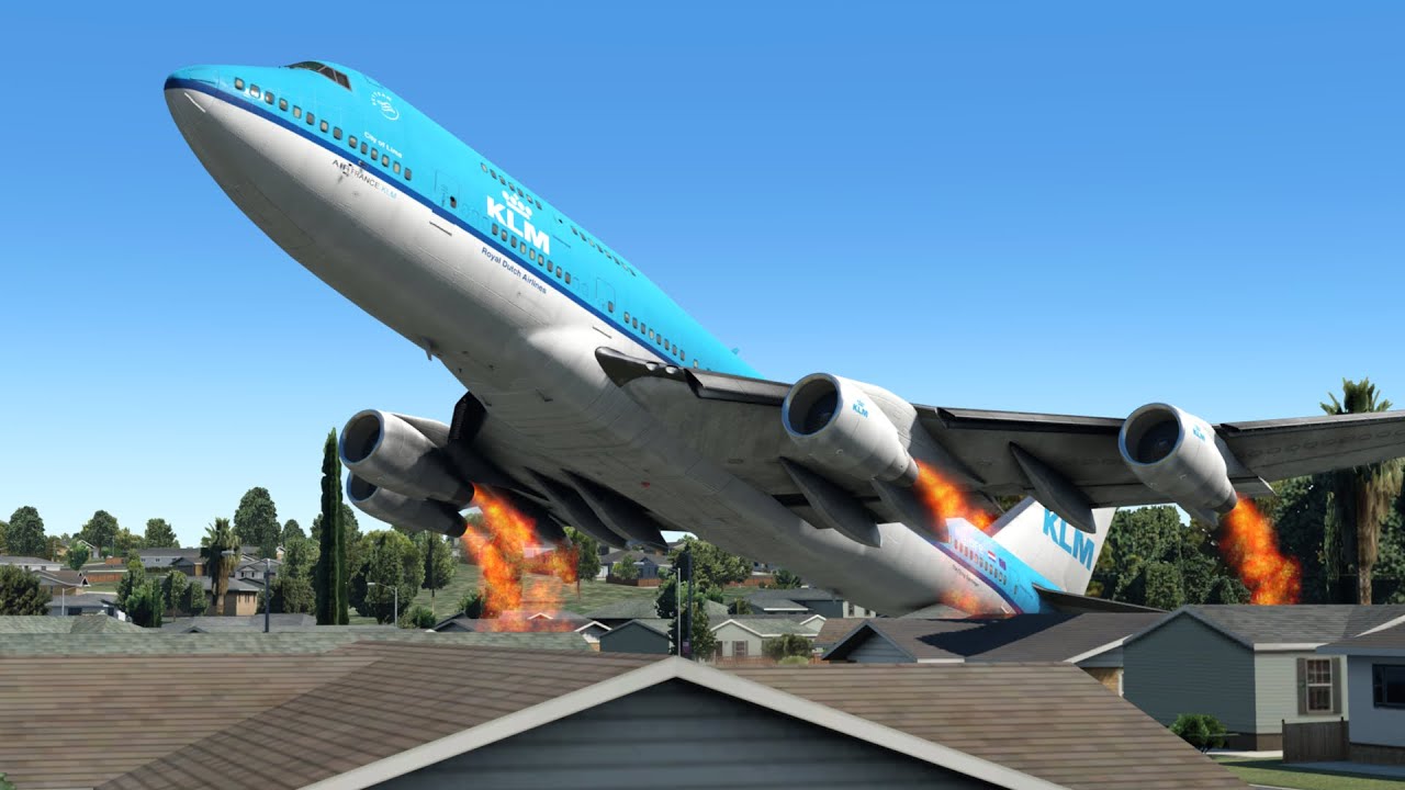 🔴LIVE Boeing 747 Landing FAILED | Runway Excursion | X-PLANE 11