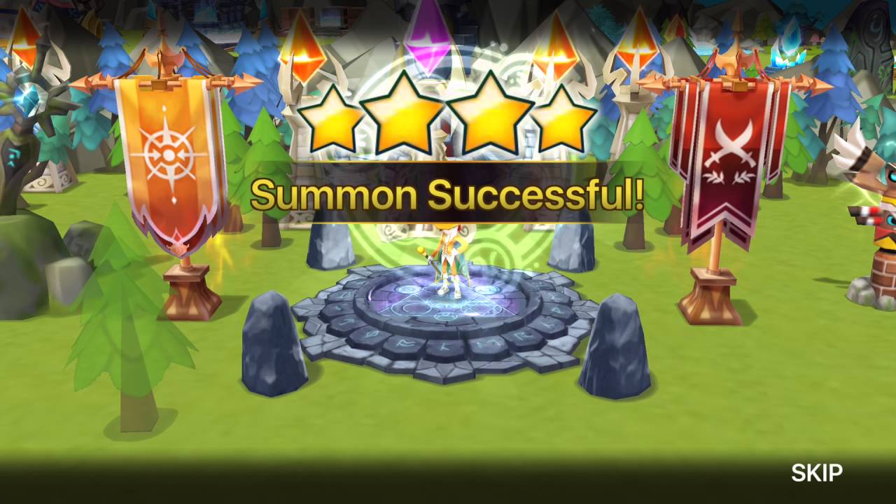 Summoners War Fei spotlight & 4 Legendary 24 Mystical Scrolls