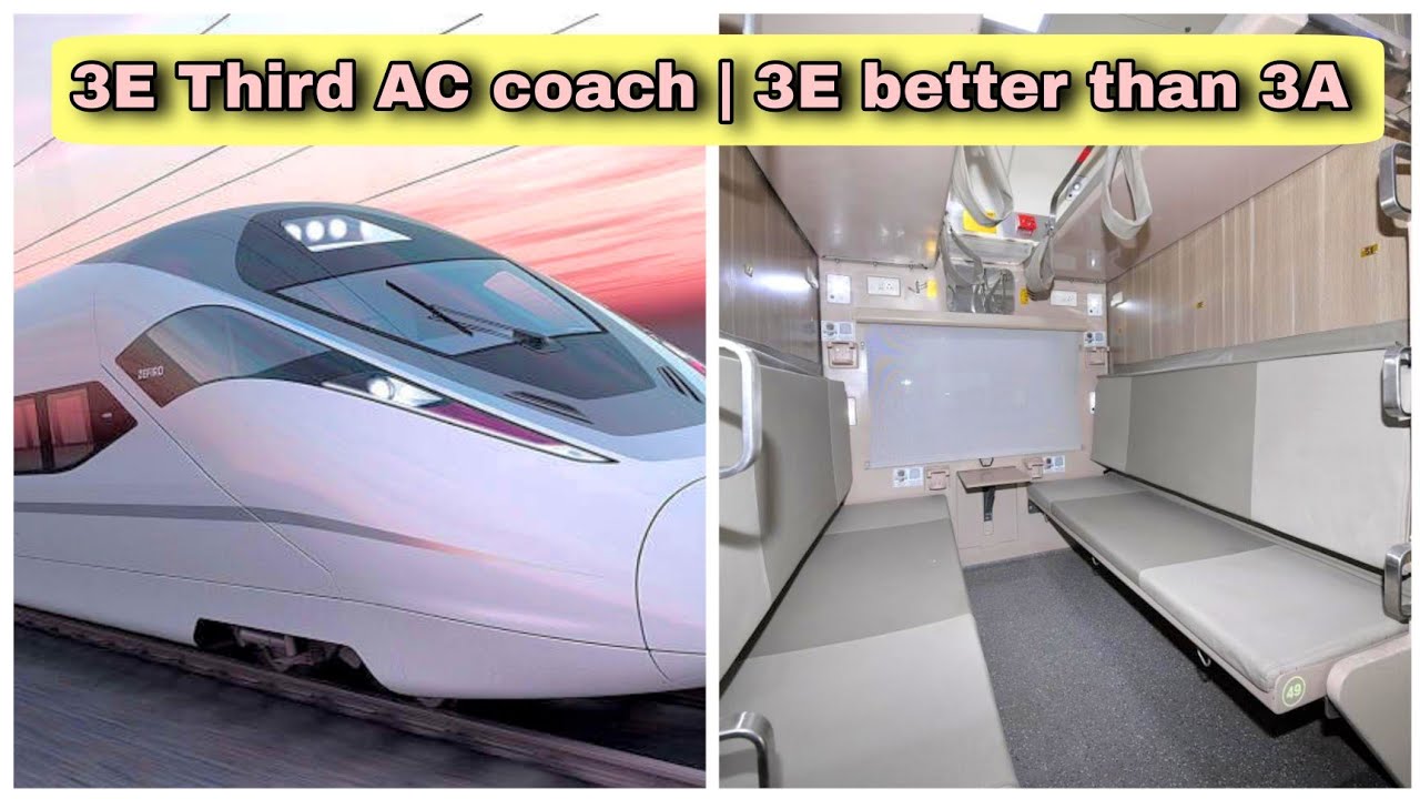 3e coach in train 3ac economy class in train 3rd ac coach inside view indian Railway Shadab NM Vlogs