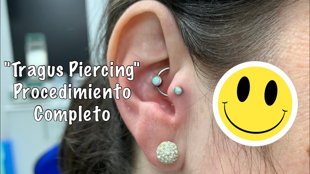 TRAGUS PIERCING FREEHAND(PROCEDIMIENTO COMPLETO) 💉😷 PREPARACIÓN,ESTERILIZACIÓN,ANILLADO  💉😷🙂