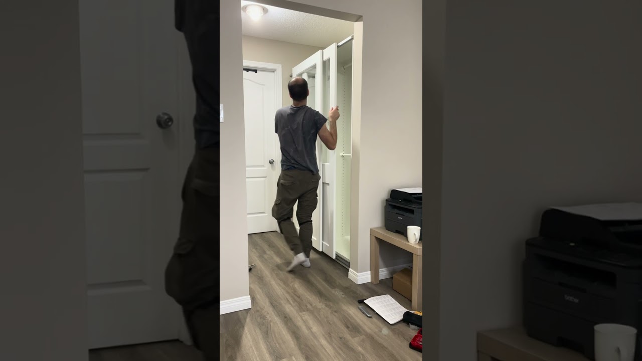 IKEA closet installation 