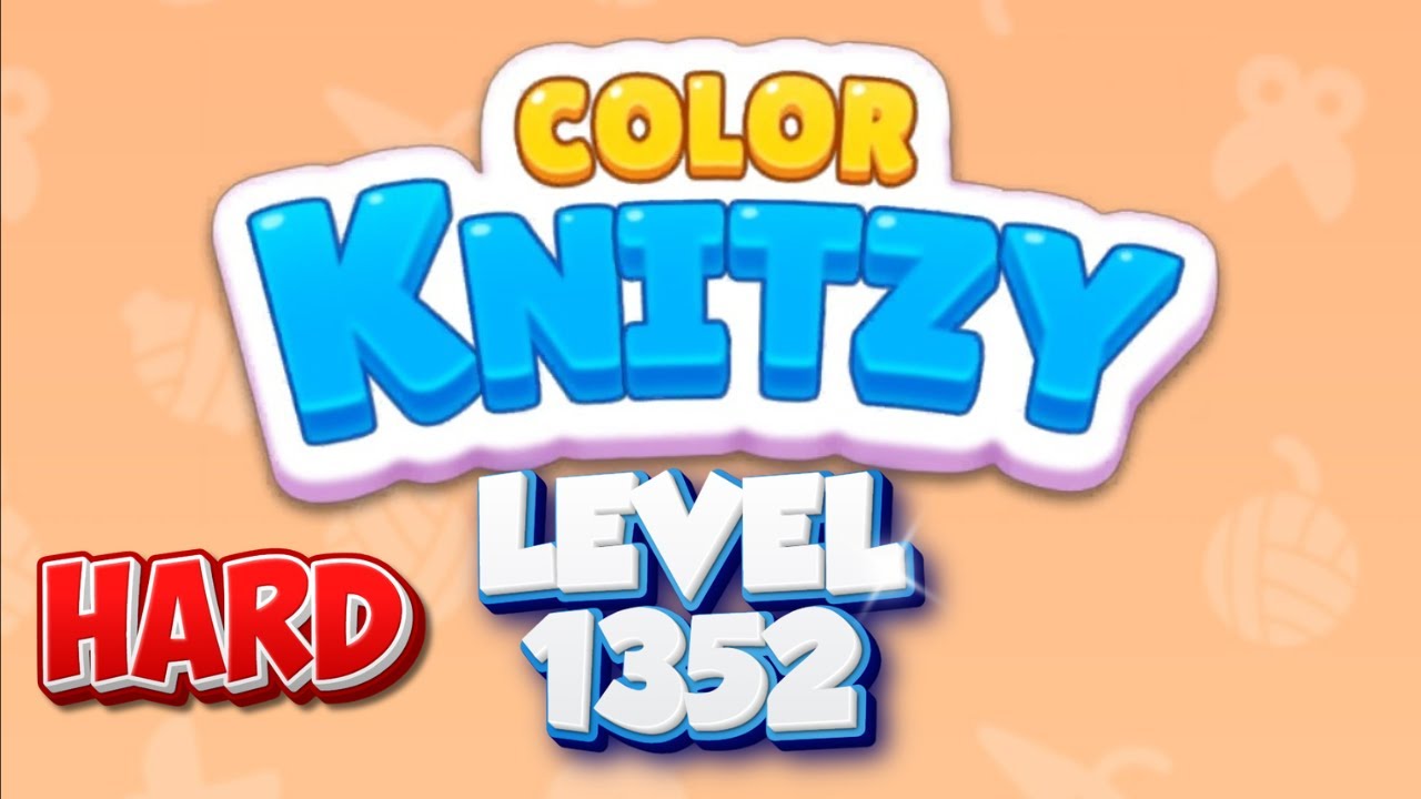 Color Knitzy level 1352 HARD👉 Full Walkthrough & Puzzle Solution