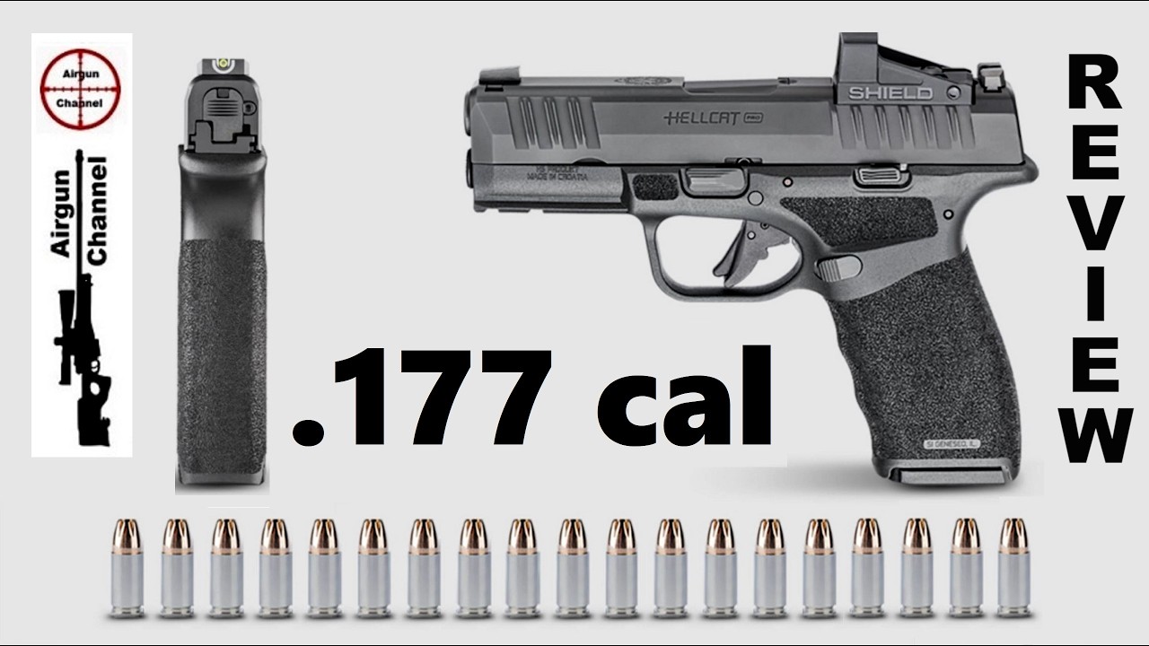 Springfield Armory HELLCAT Pro Review (Blowback Co2 Pistol) Air Venturi HELLCAT Pro Replica in .177