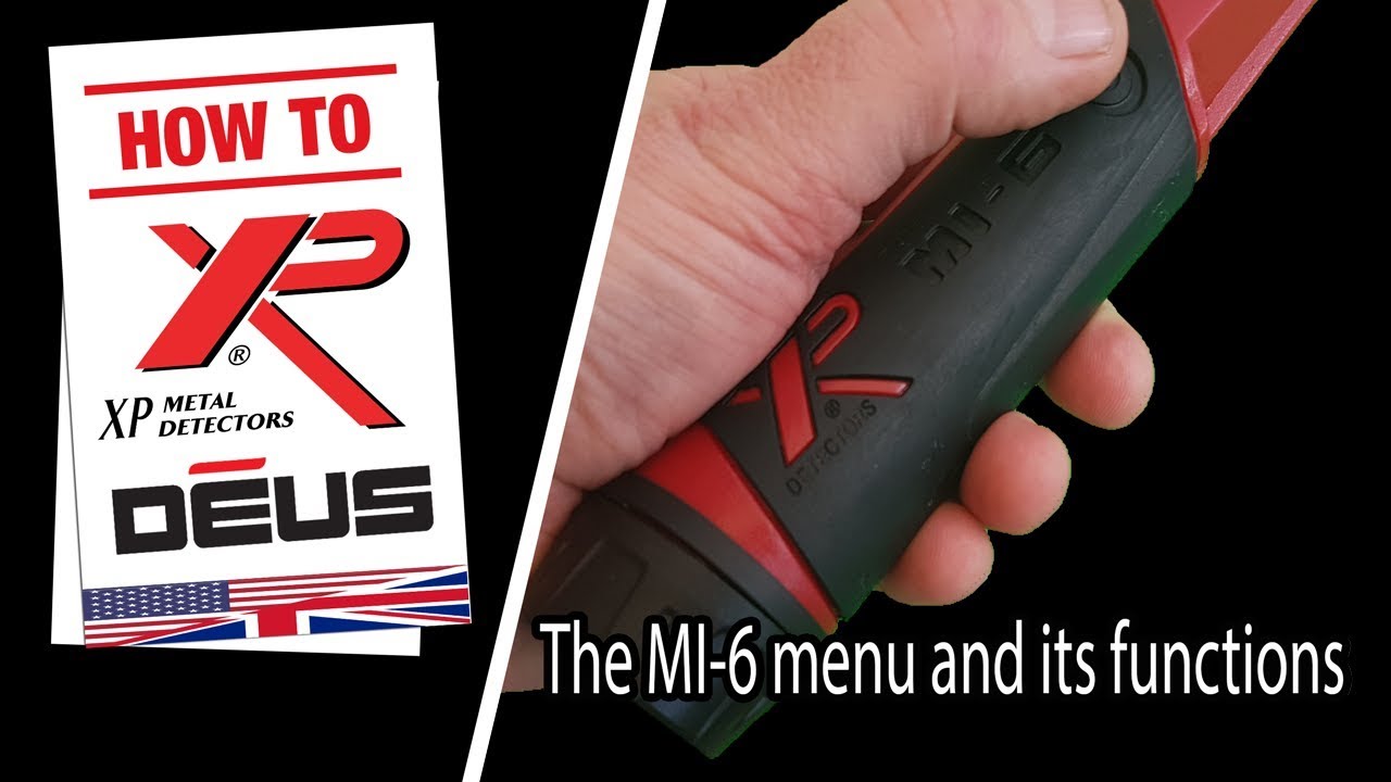 XP MI-6 pinpointer and its menu functions