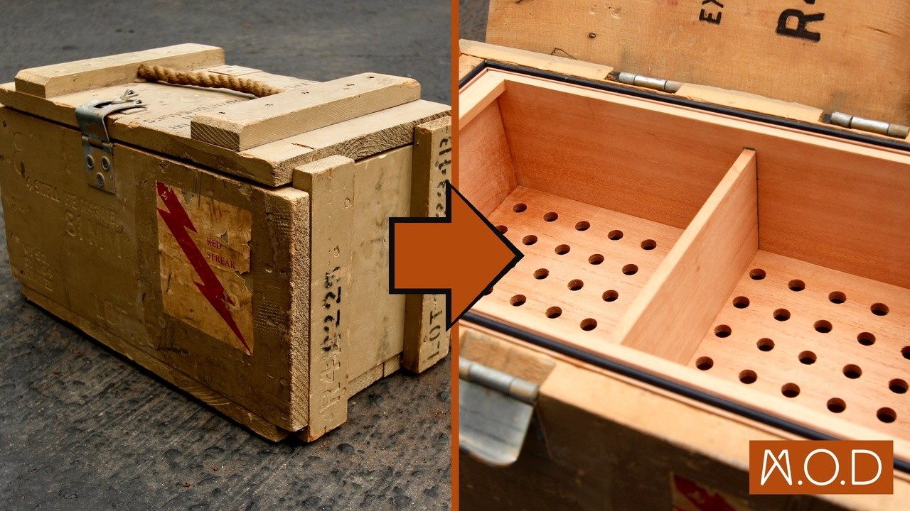 Ammo Case Cigar Humidor Build DIY