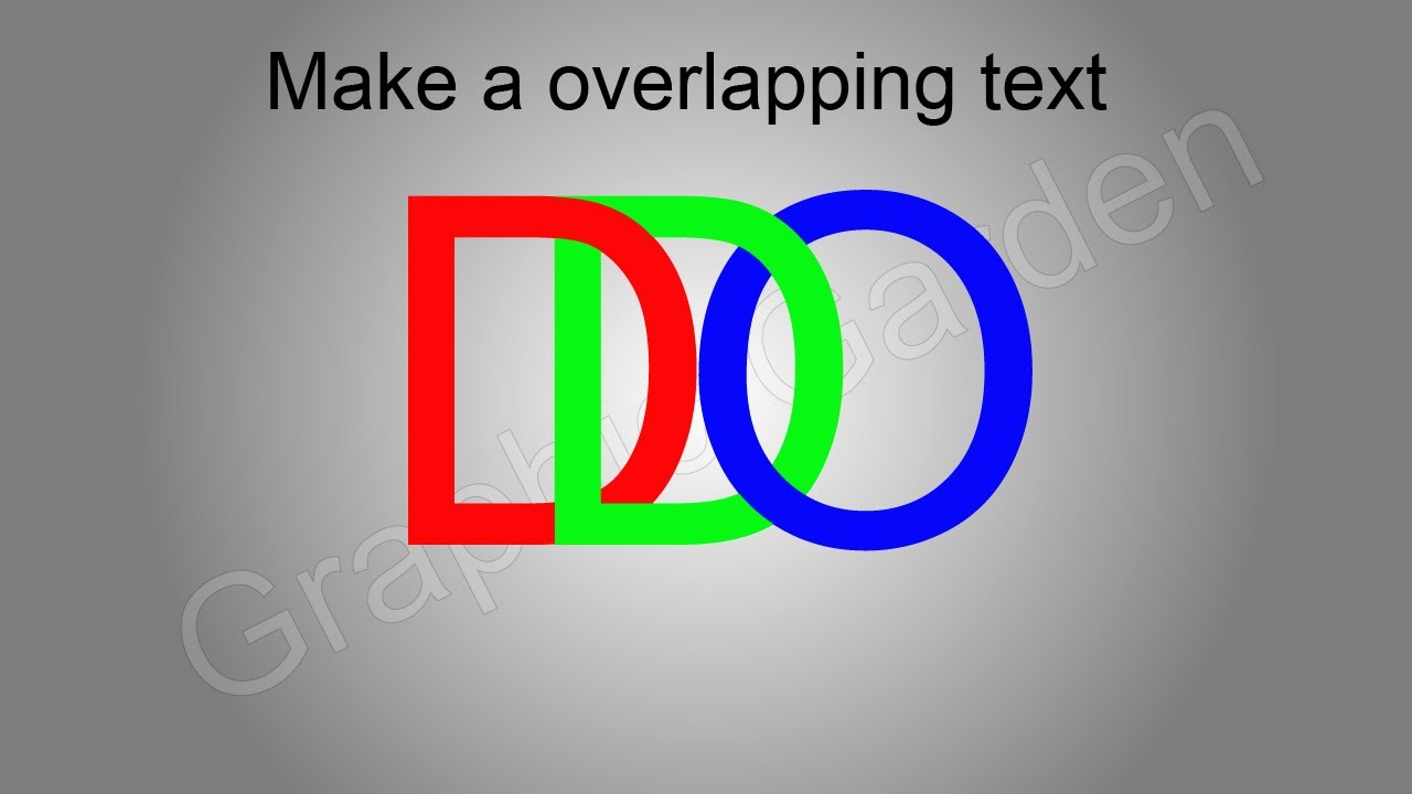 How to make a overlapping text in adobe illustrator cc in urdu/hindi || in super easiest way