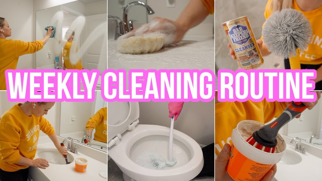 WEEKLY CLEANING ROUTINE // STAY AT HOME MOM CLEANING MOTIVATION // BECKY MOSS // CLEAN WITH ME 2025