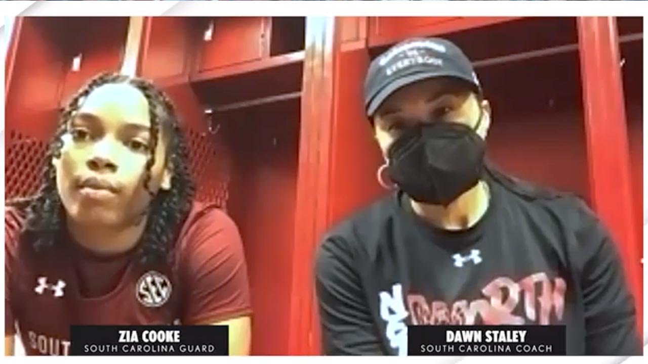 Dawn Staley & Zia Cooke on South Carolina's opening win vs. NC State