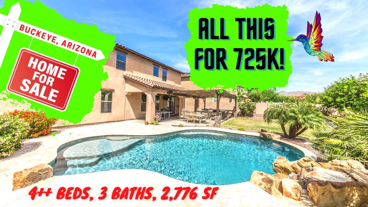 BEAUTIFUL Buckeye Arizona Home For Sale with PRIVATE POOL and PAID for SOLAR | Arizona Real Estate