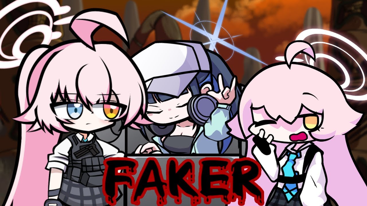 FNF FAKER [BLUE ARCHIVE MIX] ft. HOSHINO & SAORI ㅤㅤㅤㅤㅤㅤㅤㅤㅤㅤㅤㅤ [FNF x Blue Archive x Sonic.Exe] + FLP