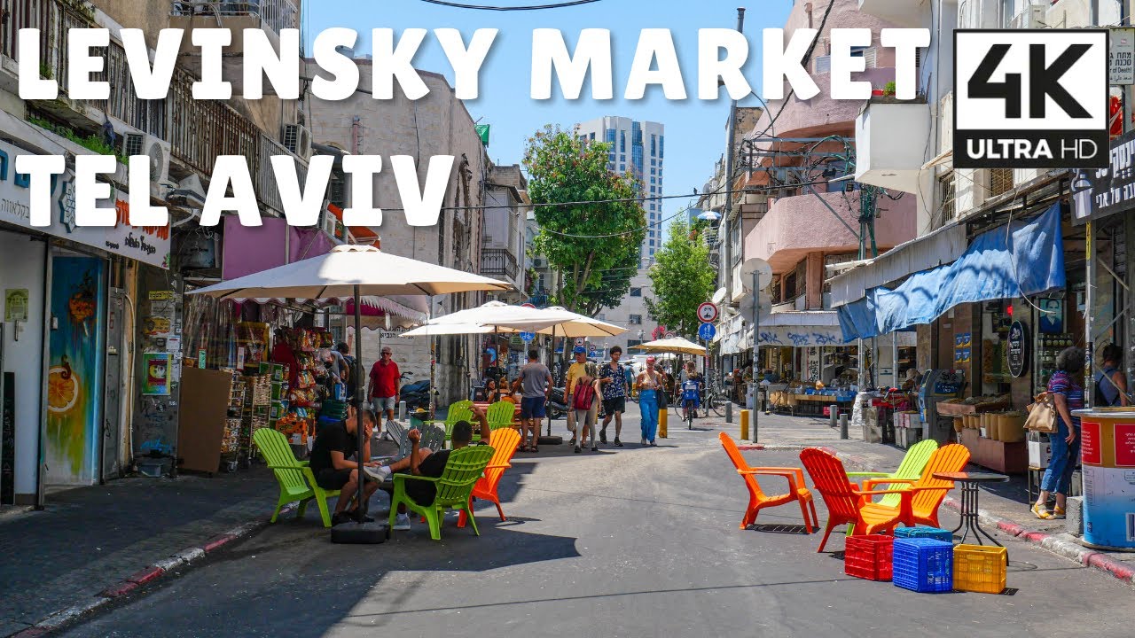 Levinsky Market, Tel Aviv, Israel | 4K Relaxing Virtual Walk