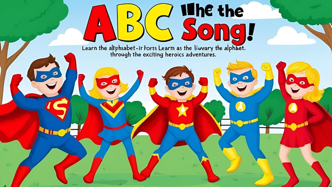 Alphabet FUN for TODDLERS🎵 | ABC Song with SUPERHEROES! 🦸 Learn Alphabet A to Z | Fun Toddler Song 🎵
