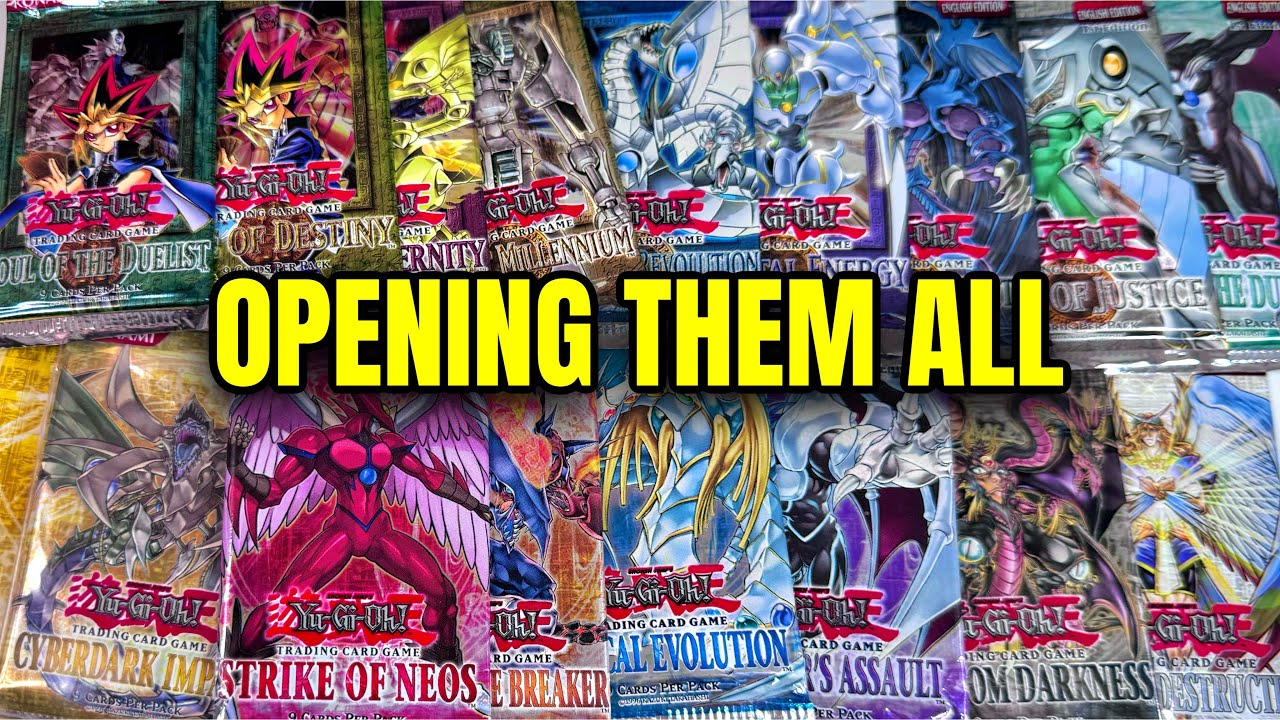 Opening *EVERY* Yugioh GX Original Booster Pack! 🤩
