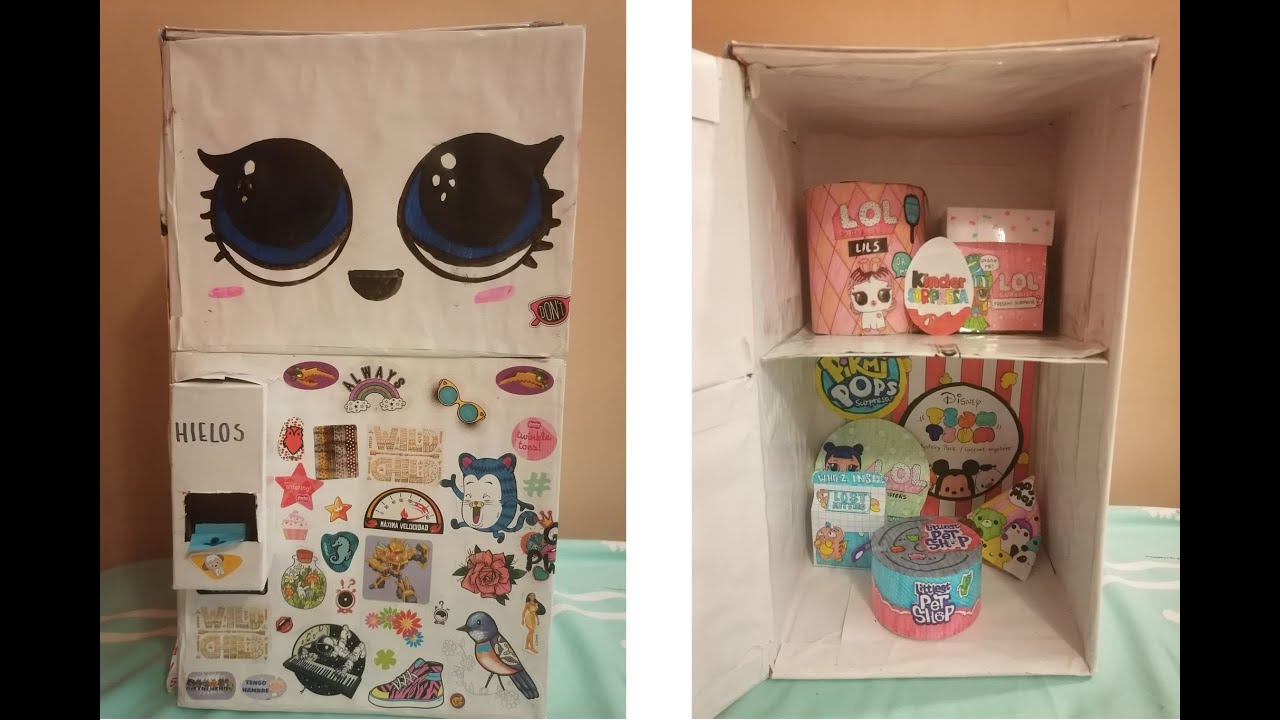 ABRIENDO UNA NEVERA KAWAII CON MUCHAS SORPRESAS CASERAS