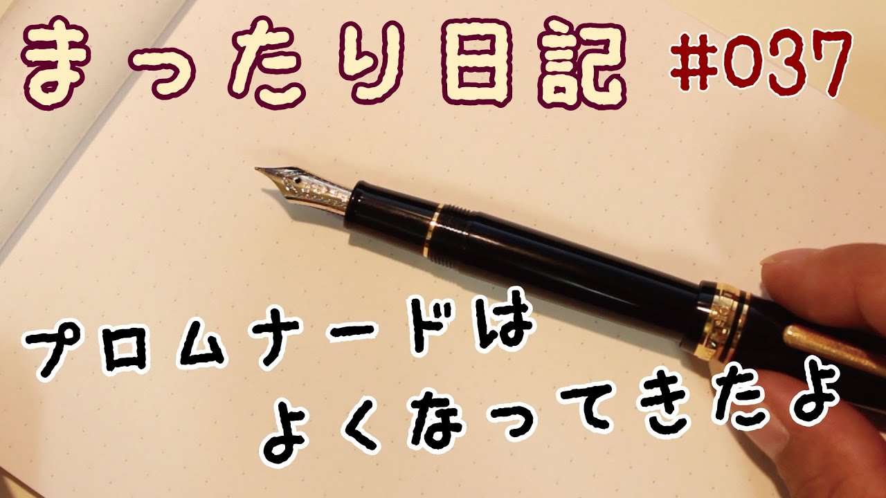 【日記】#037 セーラー万年筆プロムナード [fountain pen]