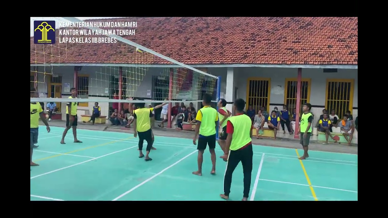 Lomba Volly antar WBP Lapas Brebes Kanwil Kemenkumham Jateng