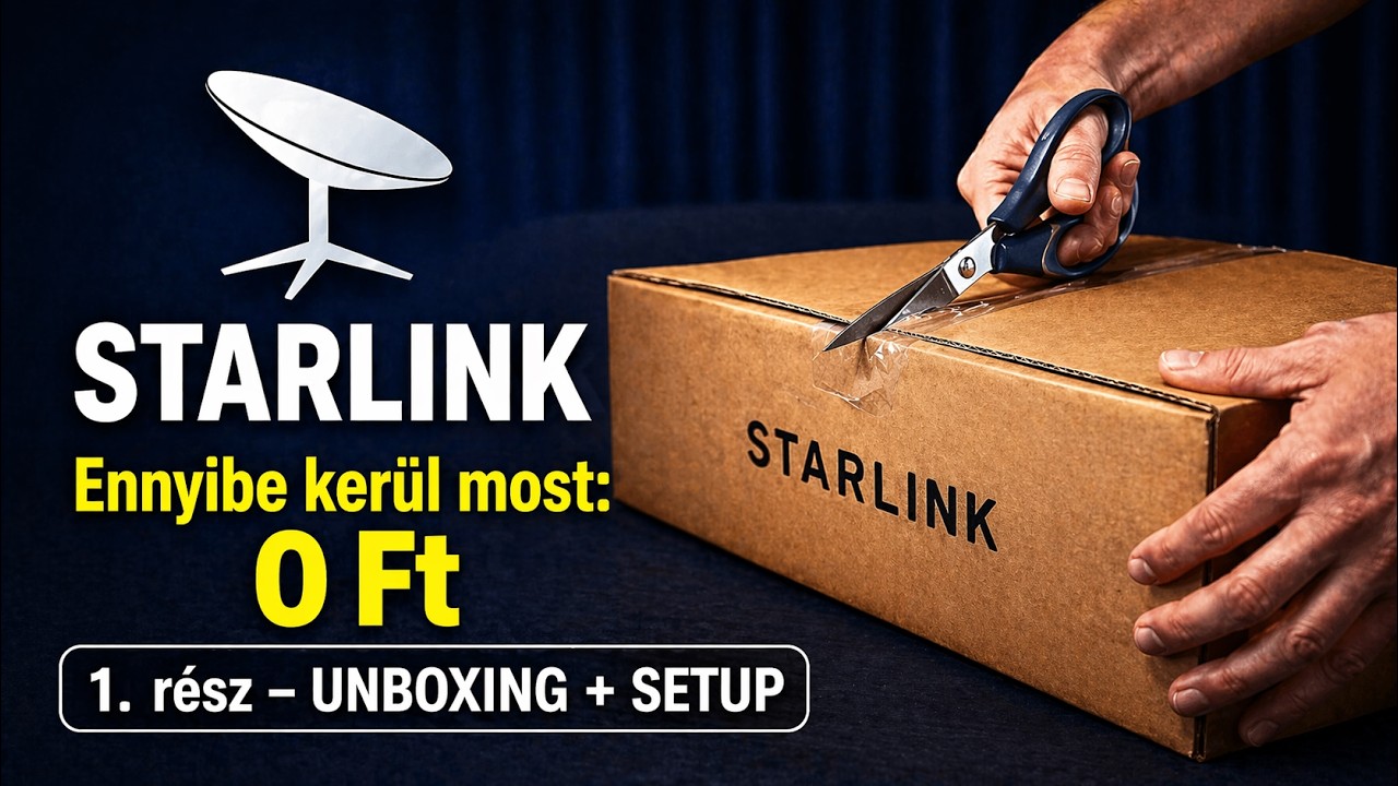 Starlink Unboxing &eacute;s Telep&iacute;t&eacute;s &ndash; 1. r&eacute;sz