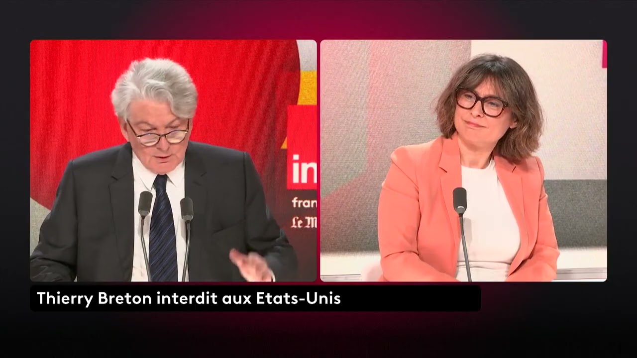 Questions politiques, avec l'ancien commissaire européen Thierry Breton