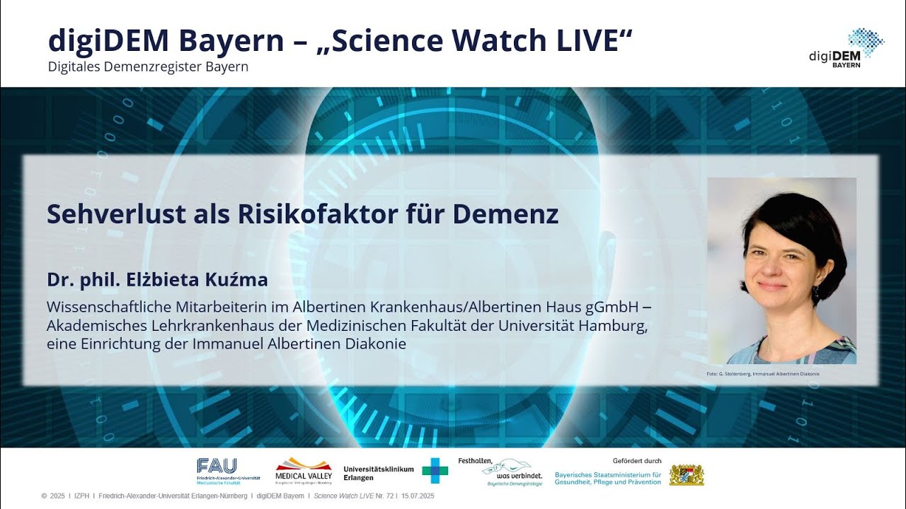 Webinar: Sehverlust als Risikofaktor für Demenz