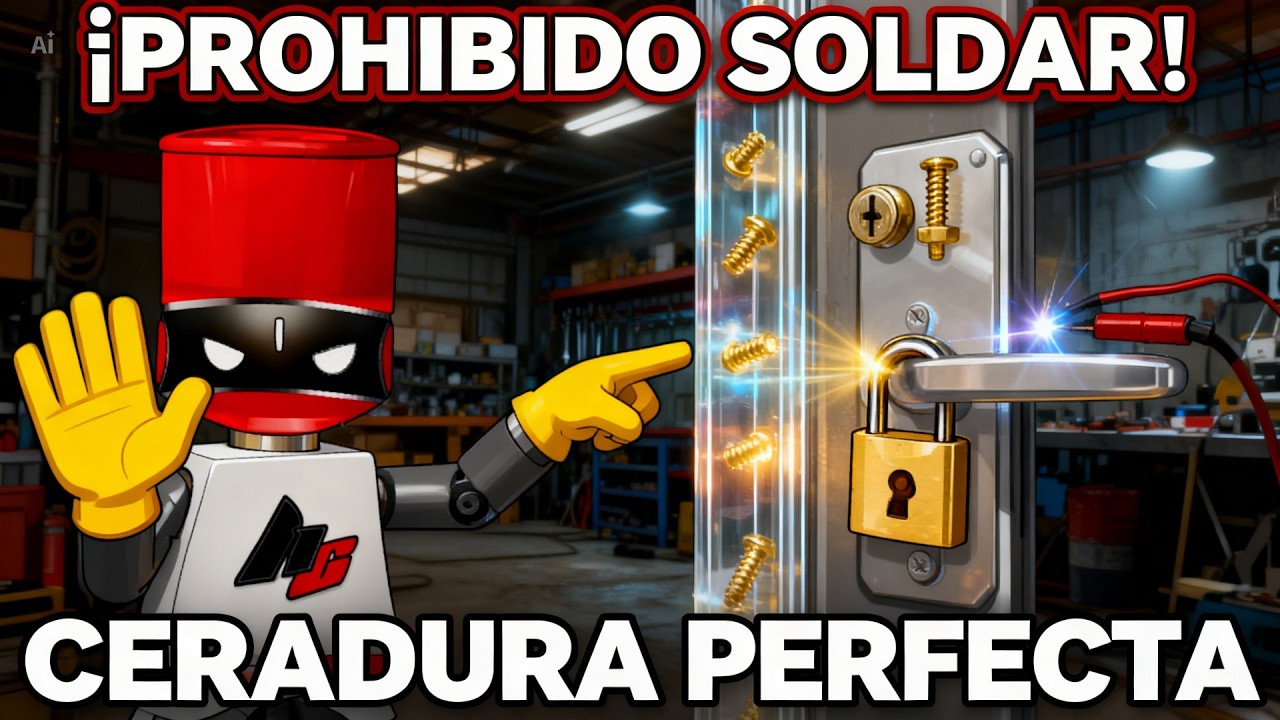 "Cómo fijar correctamente una cerradura de sobreponer sin soldar"