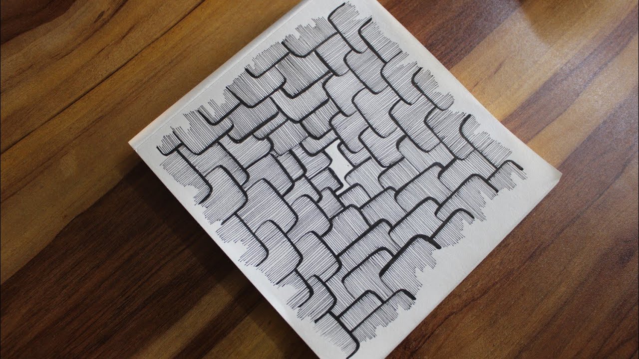 Day 5 - Illusion Lines ✨ | Abstract Pattern Art | Inky Canvas Palette