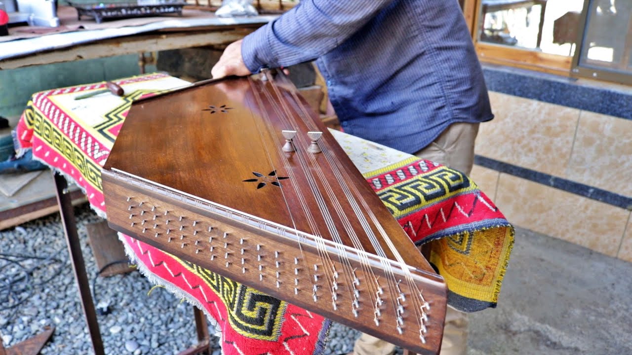 The Complete Steps Of Making Santur Instrument | Persian Musical Instrument