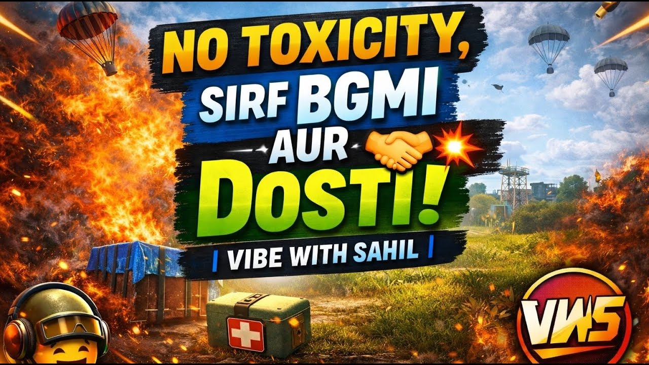 “No Toxicity, Sirf BGMI Aur Dosti! 🤝💥 | Vibe With Sahil”