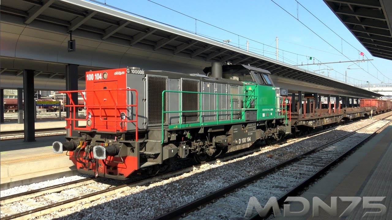Treni nella stazione di Brescia, sorpresa VSOE, D100 e invio IC metà di Maggio 2022[4K]