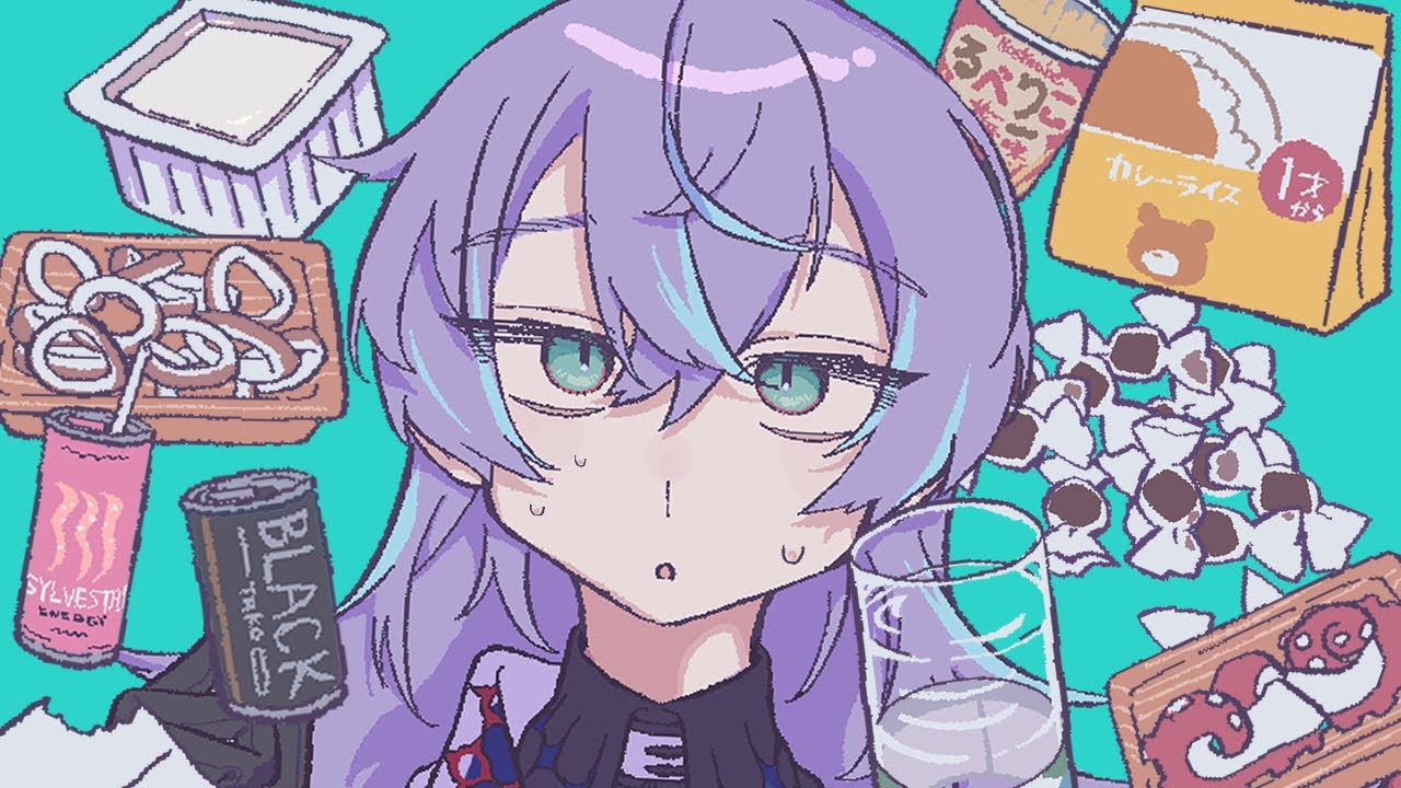 【手描きにじさんじ】偏見を事実にすべく何でも食べる星導