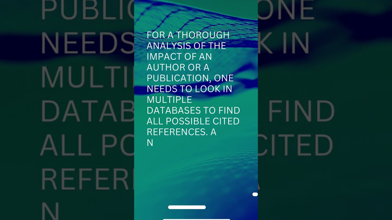 What Is Citation Analysis?